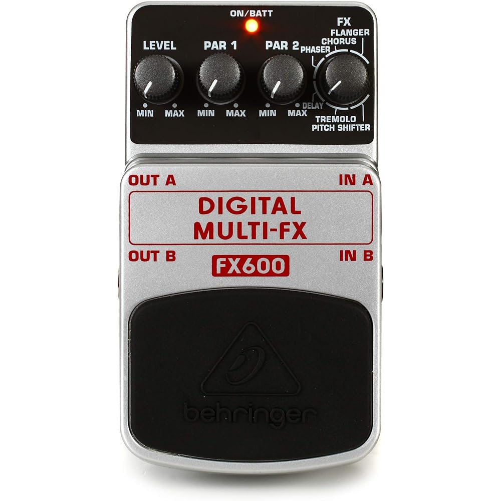 Behringer FX600 Digital Multi-FX Guitar Effect Pedal with Flanger, Chorus, Delay, Tremolo, Pitch Shifter
