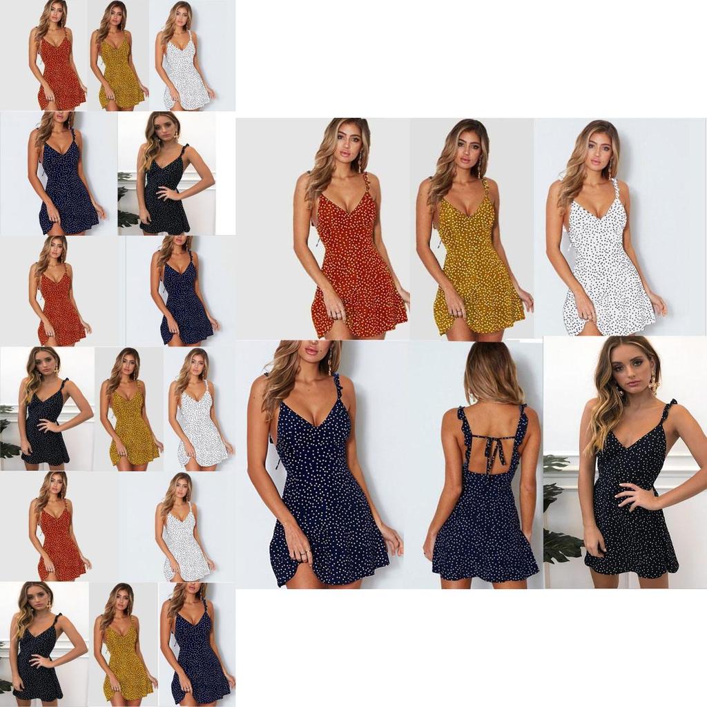 Boho Womens Floral Summer V Neck Party Evening Beach Short Mini Dress Sundress