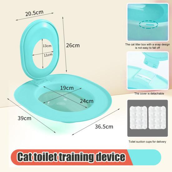 Cat Toilet Trainer Kit Universal Urinal Seat Potty Cat Toilet Training System Reusable Cat Toilet Training Seat Tool for Pet Cleaning