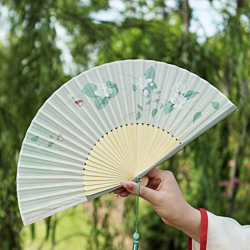 Yixingzhai Retro Jasmine Folding Fan