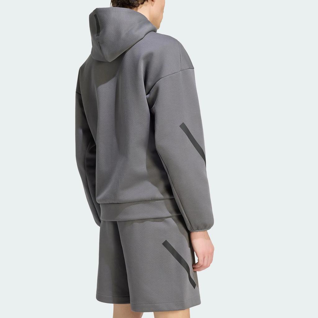 Men's Adidas Z.N.E Jackets Men's Dark Gray Hooded (Non-detachable) Moderate