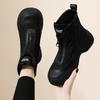 Echte Leder Mode Martin Stiefel Damen Höhenzunahme Herbst Neu Vielseitige Plateau Stiefel Weiche Sohlen Kleine Freizeitstiefel