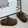 Lammwolle Boken Schuhe Damen Winter 2025 neu zwei Tragevarianten Outdoor Casual Füße warm kleine flauschige Hausschuhe Damen