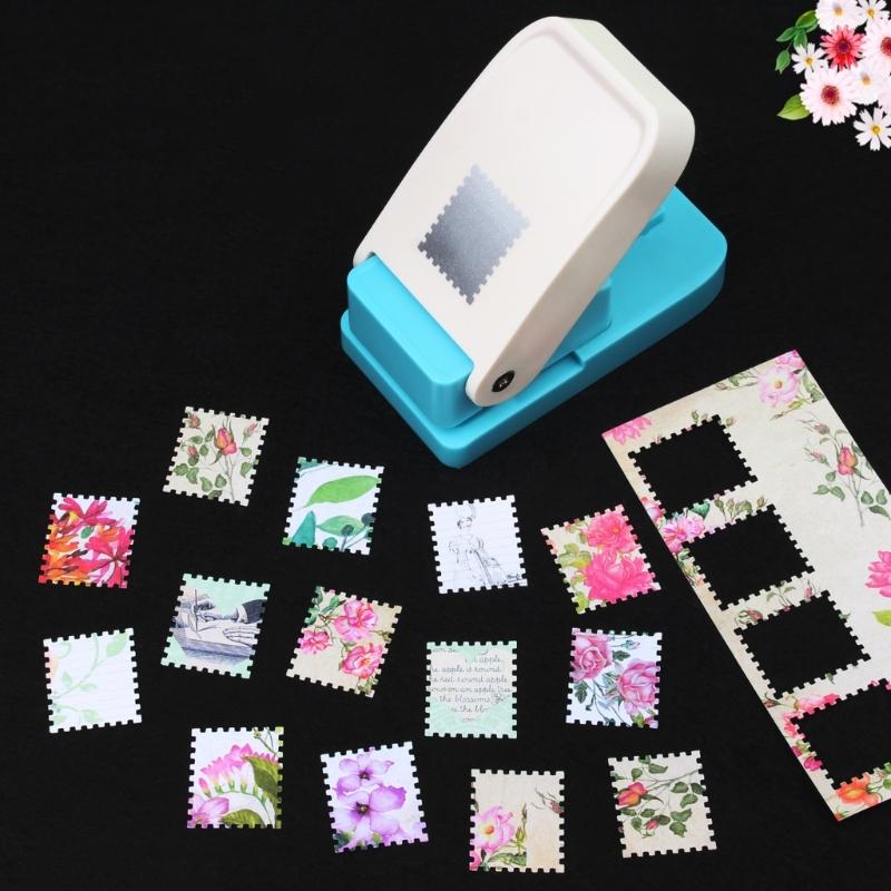 Manual Paper Puncher Square Hole Punching Tool Paper Craft Embossing Tool for Kid Art Craft Card Making Scrapbooking
