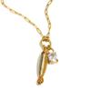 18K Gold Plated Ocean Style Light Luxury Small Fish Necklace with Stainless Steel and Drip Oil.