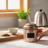 Tinplate Teas Canister With Duals Protections Lid Large Capacity Countertop Storage Solution Kitchen Accessories