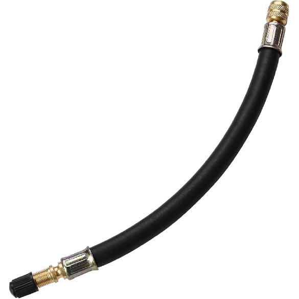 2Pcs 8.25" Flexible Extension Tire Valve Adaptor For Universal Cars Truck Motorcycle Bike