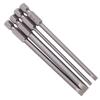 4 Stück 100mm S2 Legierter Stahl 1 4 Sechskantschaft 3mm 6mm Magnetische Schlitzschraubendreher-Bits