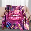 1PC Custom Name Glamorous Makeup Artistry outdooor Flannel blankets Throw Blanket All-Season Throw Gift Bedspread for Couch, Bed, Camping Holiday Birt