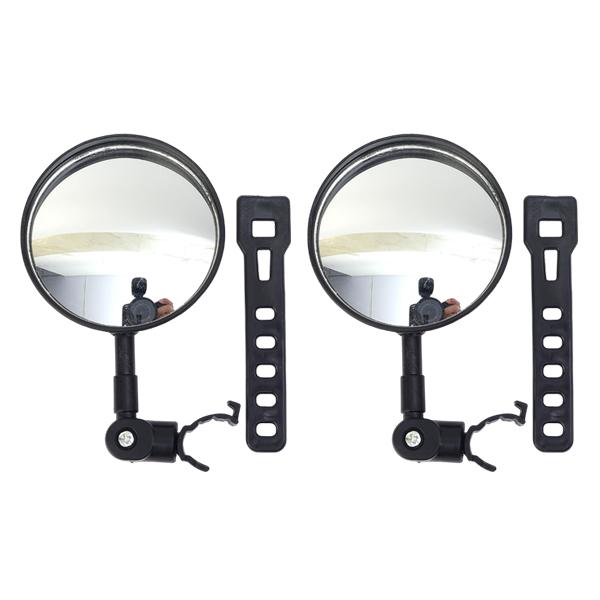 Extended Motorcycle Rearview Mirror Bicycle 360°Adjustable Rotate Convex Wide Angle Cycling Handlebar Rear View Mirrors