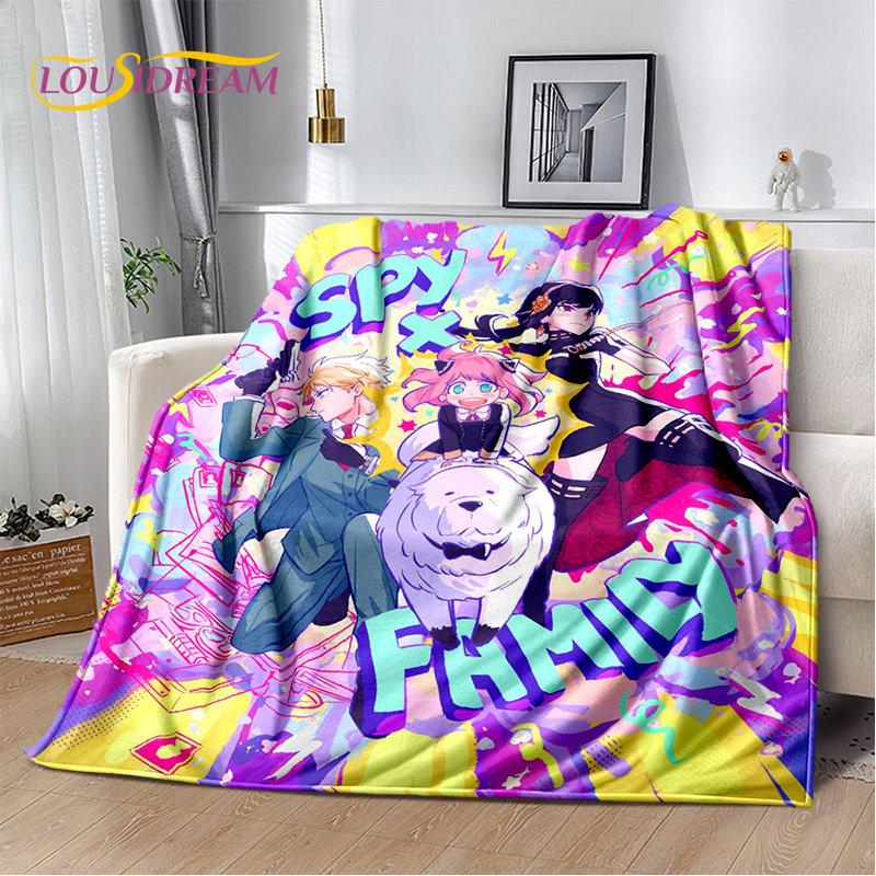 

Japan Anime SPY×FAMILY Cartoon Soft Plush Blanket,Flannel Blanket Throw Blanket for Living Room Bedroom Bed Sofa Picnic Kid Warm 75x90cm