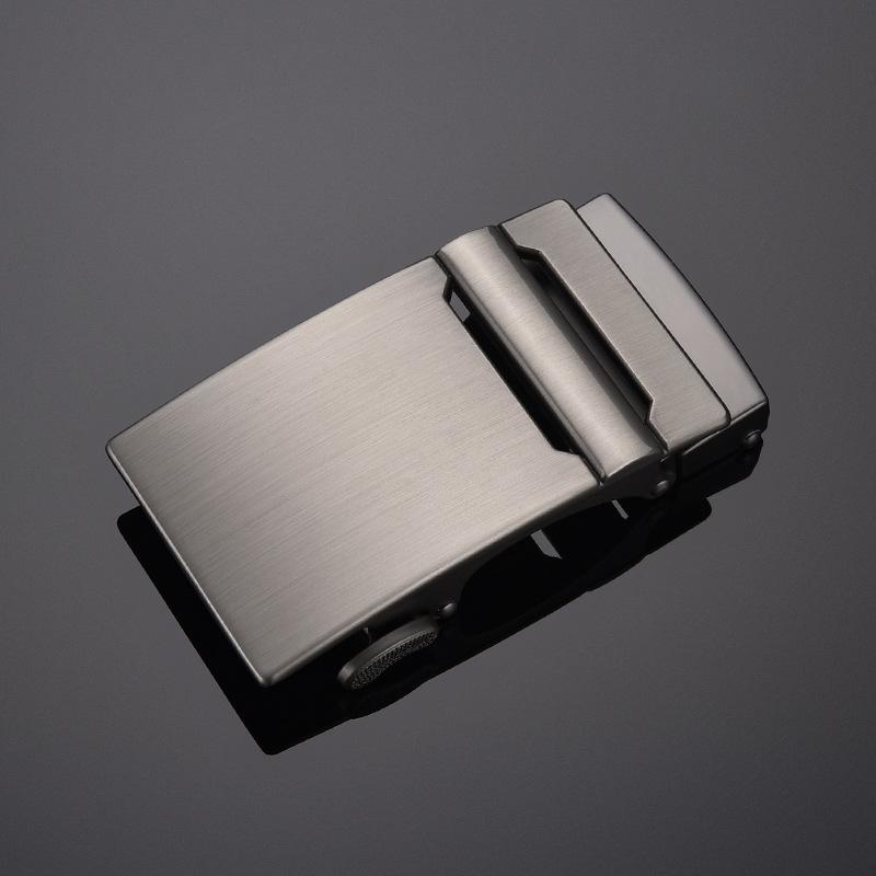 Men's Rectangle Auto Lock Belt Buckle Single 4.0 Points Zinc Alloy Vintage Jeans Button Flat Toothless Exquisite Workmanship