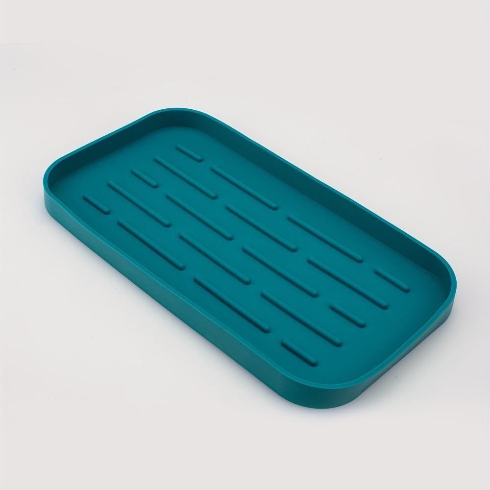 1PC Silicone Mat Sponge Holder Heat Resistant Kitchen Soap Scrubber Tray Bathroom Counter Organizer Mat for Kitchen Accessories