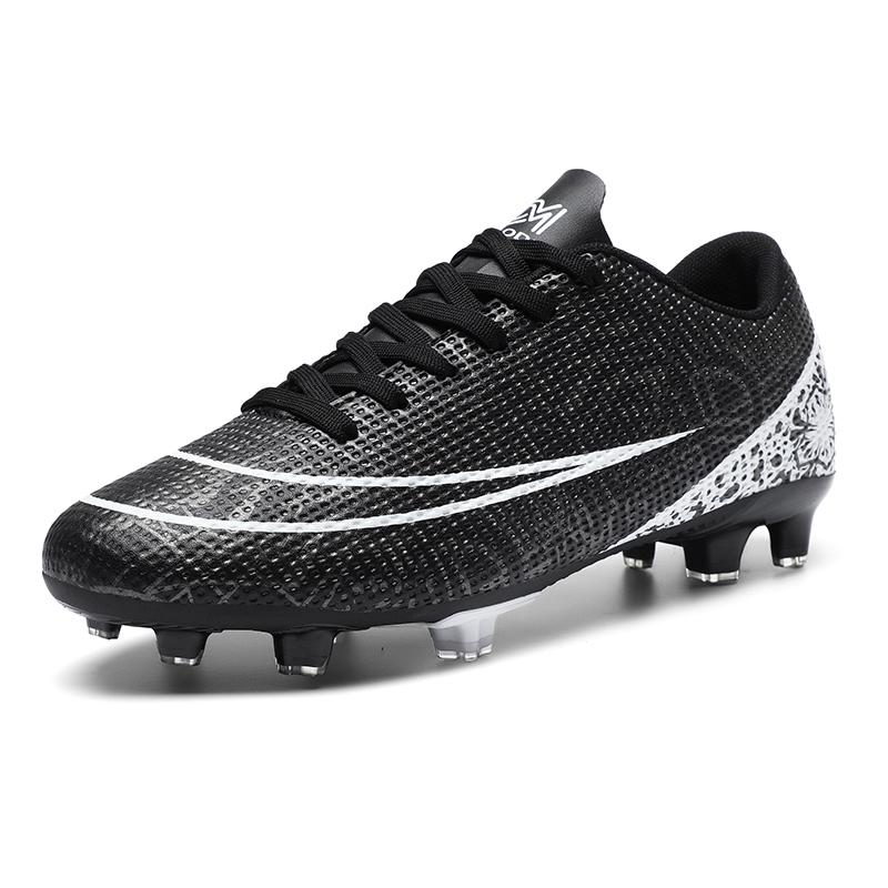 Mens Soccer Shoes FG/TF PU Leather Professional Training Football Sports Shoes Original Men's Society Football Boot for Man