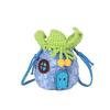 Trendy Knitted Pineapple Shoulder Bag With Phone Pocket For Urban Outfits