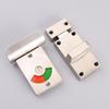 Public Privacy Lock with Indicator Quiet Sliding Bolt Lock For Toilet Partition Door Zincs Alloy Bathroom Security Lock