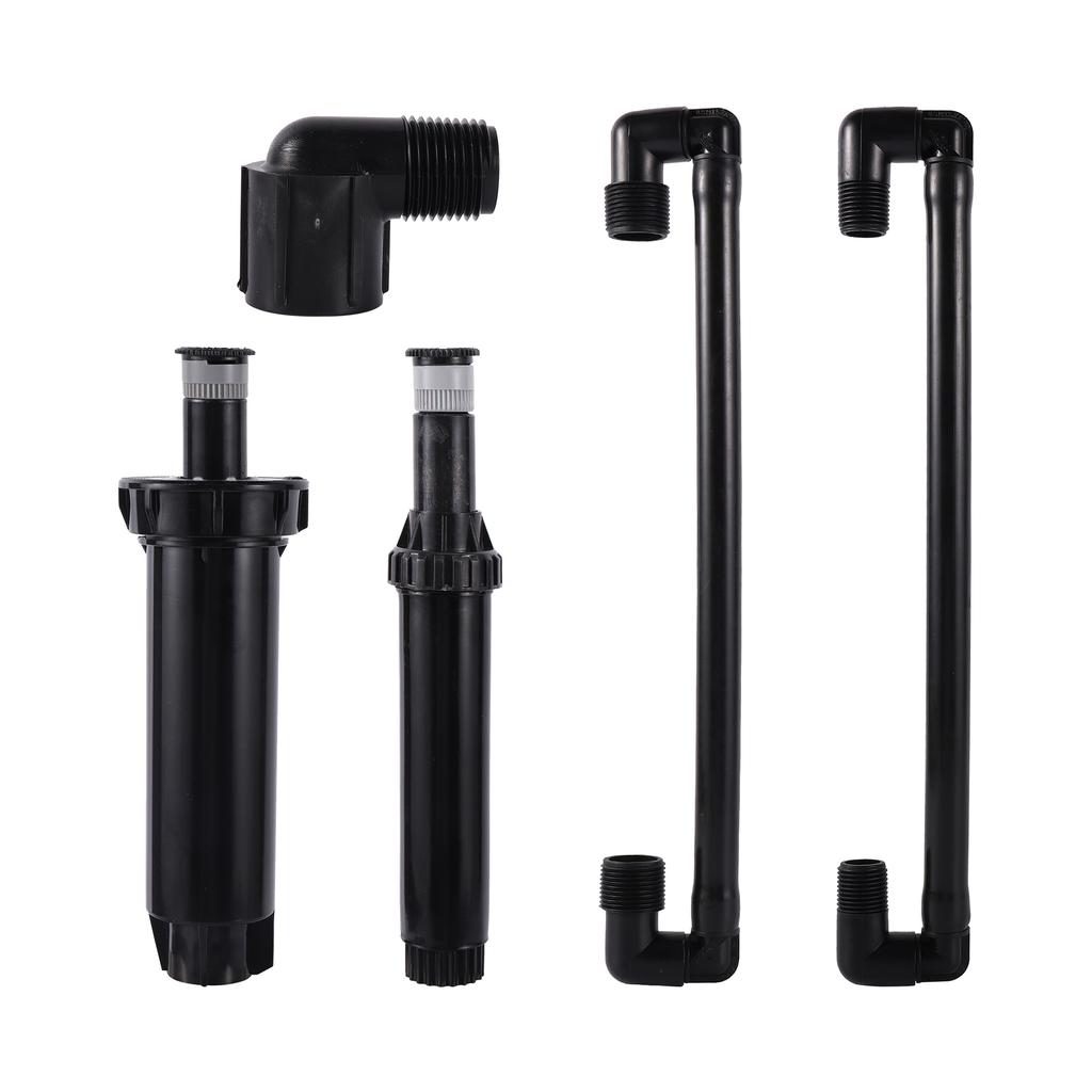 1/2" Adjustable Pop-Up Gear Driven Sprinkler Head Garden Lawn Universal Support Connector 1/2" 3/4" Male Connector