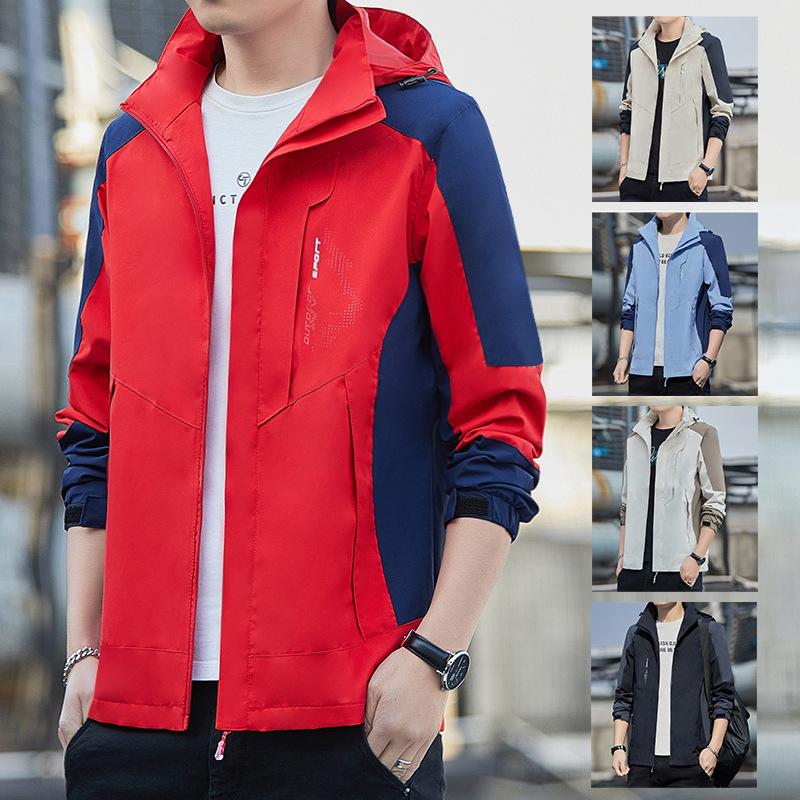 Frühling Neue Freizeitjacke Herren Frühlingstrend Wasserdichte Outdoorjacke Herrenbekleidung
