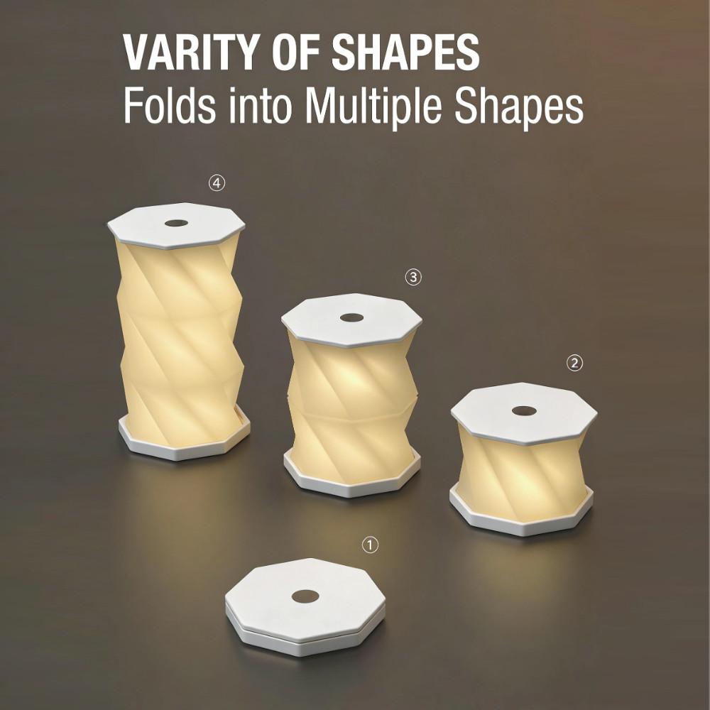 Rotating Night Light Creative Foldable Atmosphere Light Bedroom Bedhead Decoration Gift Book Light LED Table Light