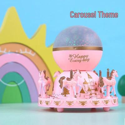 Creative Projection Music Box: Romantic Desktop Light & Birthday Gift for Couples