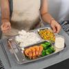 304 Stainless Steel 6-Compartment Dinner Set