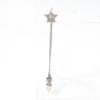 Great CHROME HEARTS Pierce Star Spike Chain Single Ear Silver SV925 mens Used