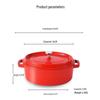 Zhi Shi Cast Iron Enamel Oval Stew Pot