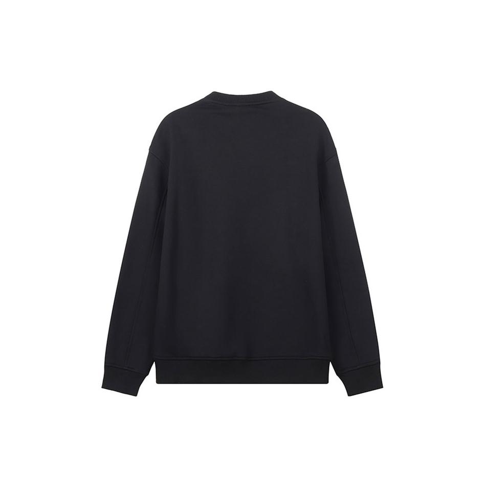 Emporio Armani Sweatshirts Men's Black Crew Neck Thickened Regular 6L1MC3-1JQNZ-0031
