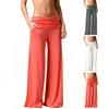 Women's Casual Fashion Pleated with Pocket Trousers