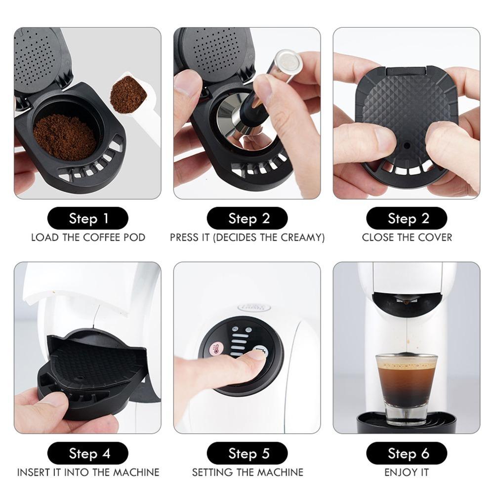 Bruchfester Kaffee-Kapseladapter Nachfüllbarer Kaffee-Filteradapter Für Dolce Gusto Maschinen