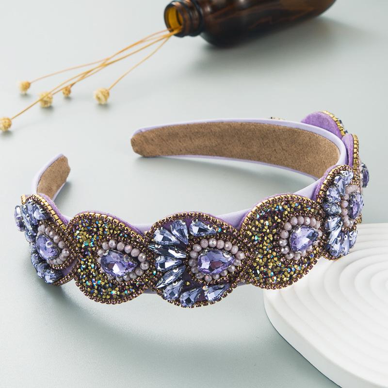 

Baroque Crystal Headband: Retro European & American Fashion Hair Accessory