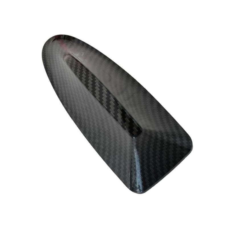 New Universal Carbon Fiber Look Car Roof Top Mount Shark Fin Aerial Antenna Toppers Auto Radio AM FM Antenna Signal Amplifie