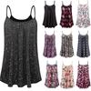 Elegant Women's Summer Strappy Tops Cami Dress In Floral Print For Beach Outings