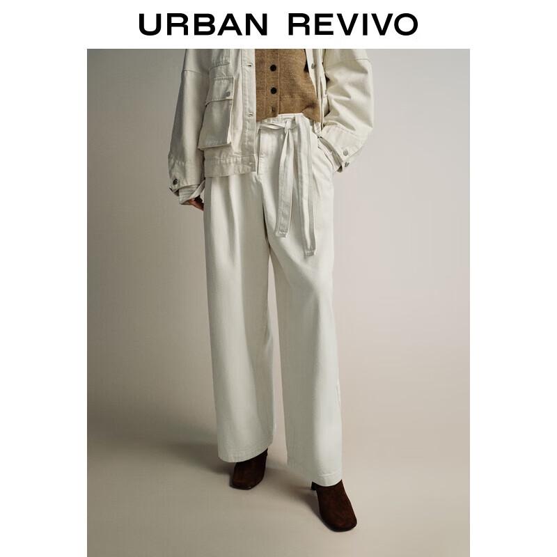 

UR Women s Simple Wide-Leg Belted Trousers 30
