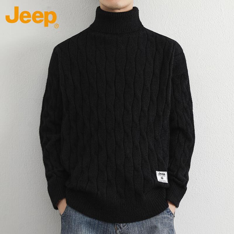 

JEEP Men s Thickened Turtleneck Thermal Sweater XL