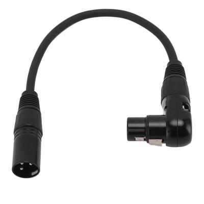 XLR Microphone Extension Cable Adapter 90 Degree XLR Female To Straight XLR Male Cable Adapter for