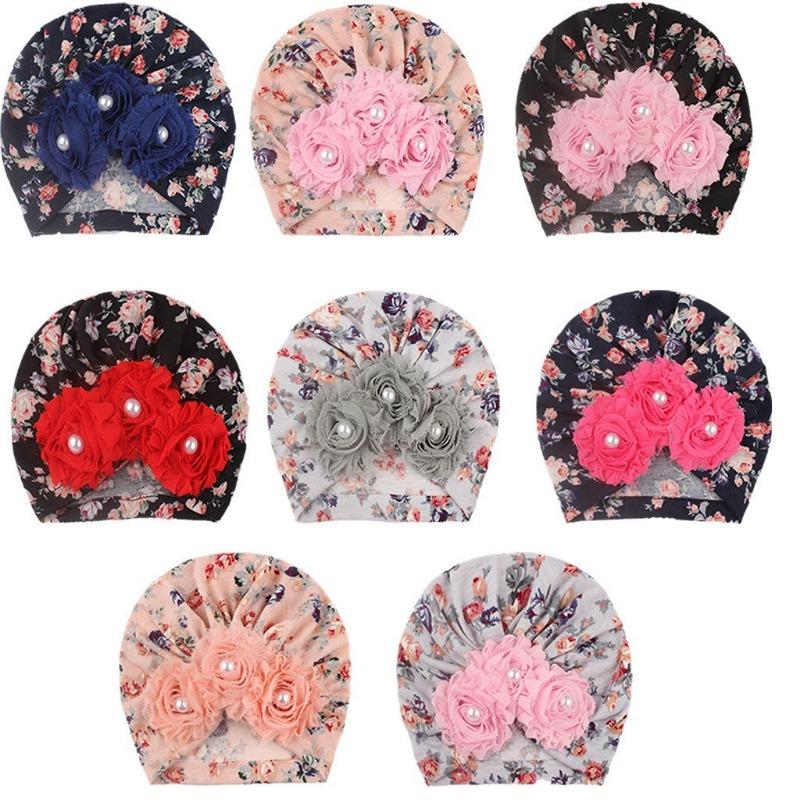 New baby pullover hat, cute sunflower children's hat, thin breathable baby fetal hat