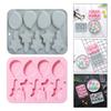 Stampo in Silicone per Pastelli da Pittura Tazza Disegno Bambino Stampo per Cupcake Cioccolato Fondant Strumenti Decorazione Torta Stampini per Pasta di Caramelle