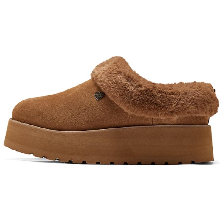 Skechers Bobs Warm Comfortable Fashion Ankle Snow Boots Women boots Brown 114820-CSNT 39.5