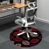 1pc Lips Kisses Office Round Area Rug, Indoor Mat Suitable For Office, Under Office Chairs Bedroom Living Room Home Decor, Room Deco 171