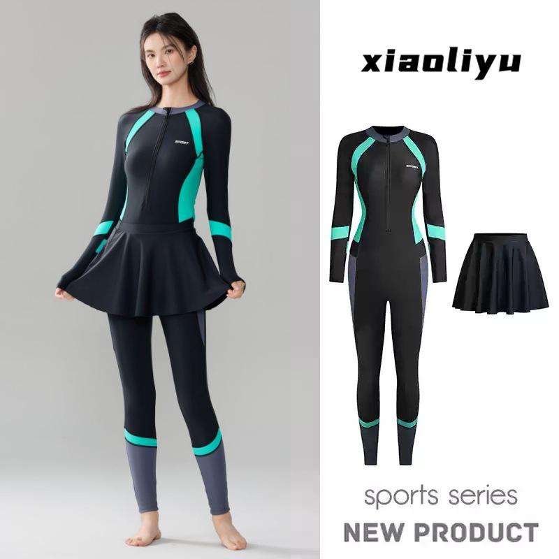 Women's Long Sleeve Full-Body Quick-Dry Sun Protection Diving & Surfing Suit