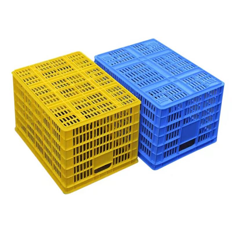 Heavy-Duty Rectangular Plastic Storage Crate