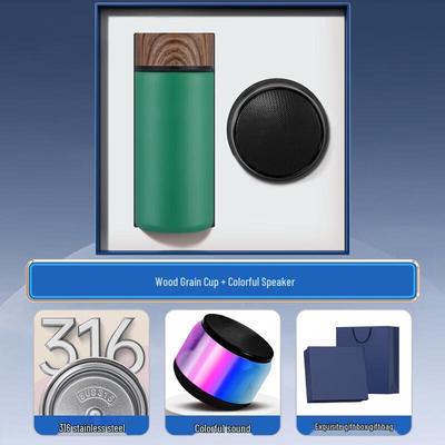 Smart Thermos & Portable Speaker Gift Set