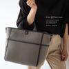 Gratante 24oz Canvas Tote Bag for Commuting Bag [Gratante] 2-way Women, abb-g0018 (Gray Charcoal)