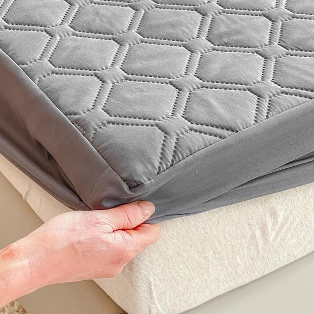 Mattress Protector Square Plaid Pattern Water Resistant Dust Proof Anti Urine Penetration Mattress