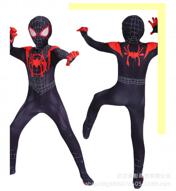 Halloween Spider-Man Tights Miles onesie superhero expedition costume cosplay