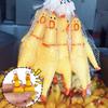 Mini Rubber Squeeze Screaming Chicken Toy Pendant Keychain Yellow Shrilling Chicken Voice Keyring Creative Gift for Kids Friends