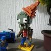Plants VS Zombies Blokken Kleine Cartoon Mini Bouwsteen Erwtenwerper Zonnebloem Kauwer Monteren Actie Model Poppetje Speelgoed voor Kinderen