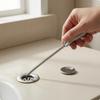Drain Cleaning Brush Dense Bristles Coiled Profile Flexible Pipe Cleaner for Sinks,