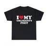 I Love My Girlfriend's T-shirt, Men's T-shirt, Summer Products, Casual and Fashionable, Suitabl